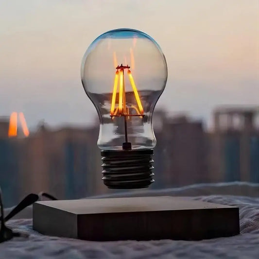 Lampe magnétique en verre flottant